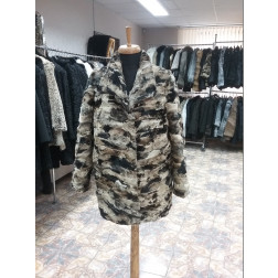 Полупальто из лоскута каракуля